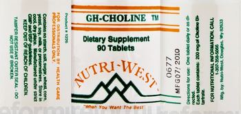 Nutri-West GH-Choline - supplement