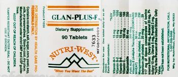 Nutri-West Glan-Plus-F - supplement