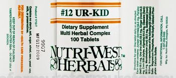 Nutri-West Herbals #12 UR-Kid - supplement