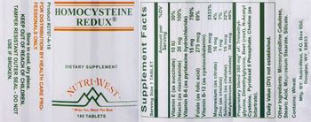 Nutri-West Homocysteine Redux - supplement