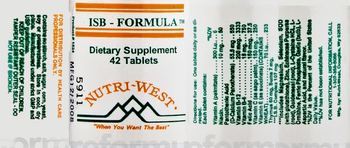 Nutri-West ISB-Formula - supplement
