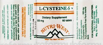 Nutri-West L-Cysteine-S - supplement