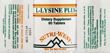 Nutri-West L-Lysine Plus - supplement