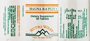 Nutri-West Magna B-6 Plus - supplement
