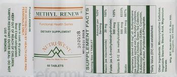 Nutri-West Methyl Renew - supplement