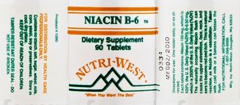 Nutri-West Niacin B-6 - supplement