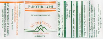 Nutri-West Parotid-Lyph - supplement