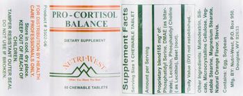 Nutri-West Pro-Cortisol Balance - supplement