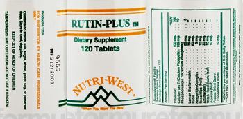 Nutri-West Rutin-Plus - supplement