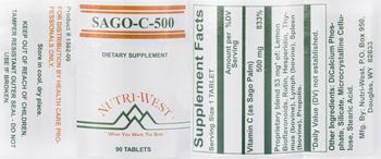 Nutri-West SAGO-C-500 - supplement