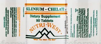 Nutri-West Selenium-Chelate - supplement