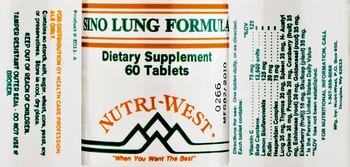 Nutri-West Sino Lung Formula - supplement