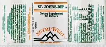 Nutri-West St. Johns-Dep - supplement