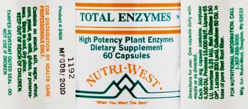 Nutri-West Total Enzymes - supplement