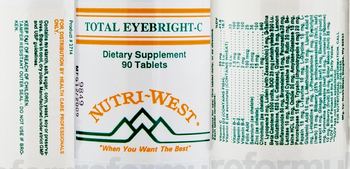 Nutri-West Total Eyebright-C - supplement