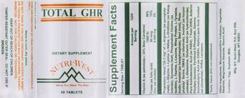 Nutri-West Total GHR - supplement
