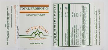Nutri-West Total Probiotics - supplement