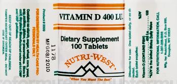 Nutri-West Vitamin D 400 IU - supplement