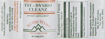 Nutri-West YST-Dysbio-Cleanz - supplement
