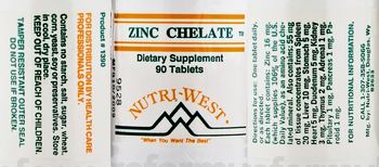 Nutri-West Zinc Chelate - supplement