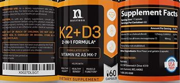 Nutriana K2+D3 - supplement