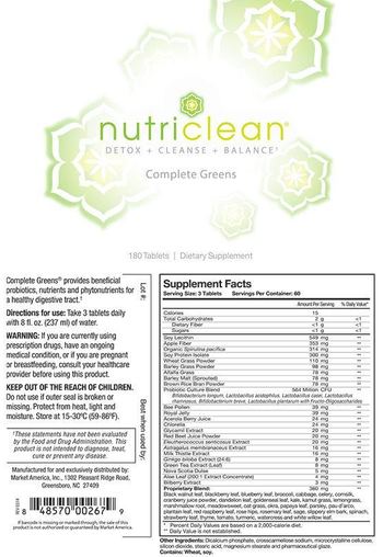 NutriClean Complete Greens - supplement