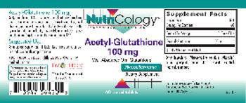 NutriCology Acetyl-Glutathione 100 mg - supplement