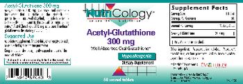 NutriCology Acetyl-Glutathione 300 mg - supplement