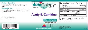 NutriCology Acetyl-L-Carnitine - supplement