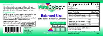 NutriCology Balanced Bliss - supplement
