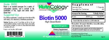 NutriCology Biotin 5000 - supplement