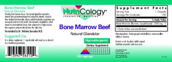 NutriCology Bone Marrow Beef Natural Glandular - supplement