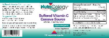 NutriCology Buffered Vitamin C Cassava Source with Calcium and Magnesium - supplement