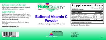 NutriCology Buffered Vitamin C Powder - supplement