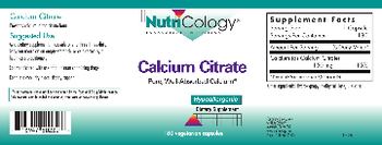 NutriCology Calcium Citrate - supplement