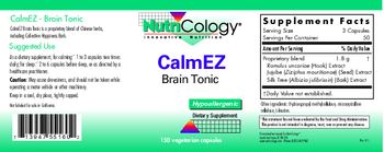 NutriCology CalmEZ Brain Tonic - supplement