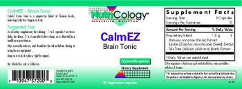 NutriCology CalmEZ Brain Tonic - supplement