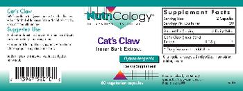 NutriCology Cat?s Claw - supplement