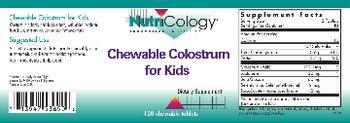 NutriCology Chewable Colostrum for Kids - supplement