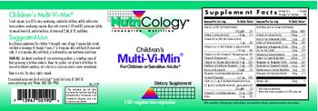 NutriCology Children's Multi-Vi-Min - supplement