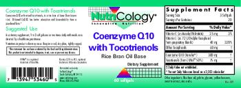 NutriCology Coenzyme Q10 with Tocotrienols - supplement