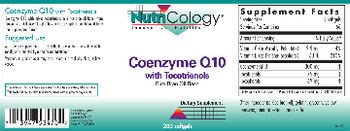 NutriCology Coenzyme Q10 with Tocotrienols - supplement