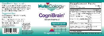 NutriCology CogniBrain Neuro Formula - supplement