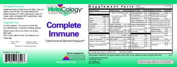 NutriCology Complete Immune - supplement