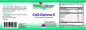 NutriCology CoQ-Gamma E with Tocotrienols & Carotenoids - supplement