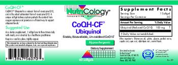 NutriCology CoQH-CF Ubiquinol - supplement