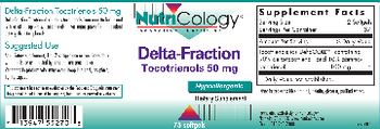 NutriCology Delta-Fraction Tocotrienols 50 mg - supplement