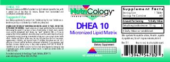 NutriCology DHEA 10 - supplement