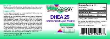 NutriCology DHEA 25 - supplement