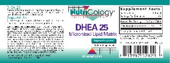 NutriCology DHEA 25 - supplement